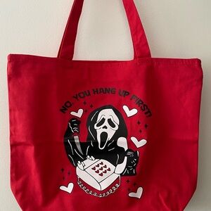 Red Ghost Face tote